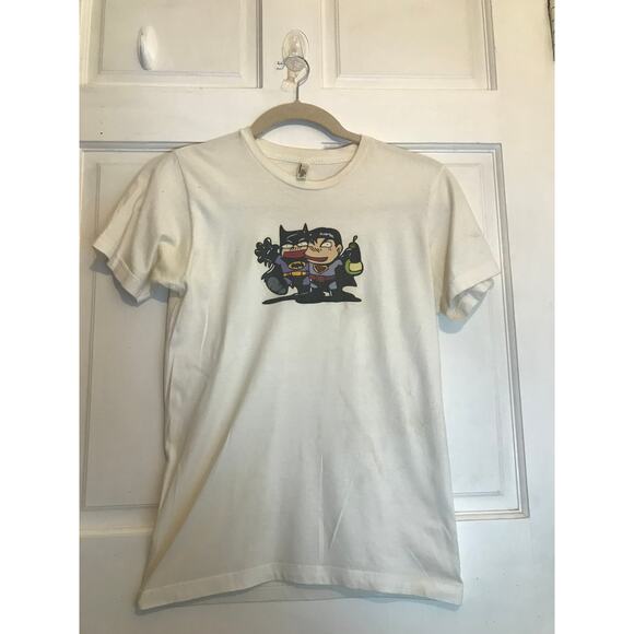 American Apparel Other - AMERICAN APPAREL Superhero Logo T-Shirt Men's S White